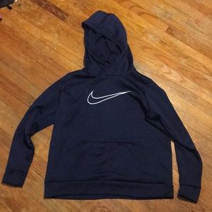 Navy Blue Nike Therma Hoodie